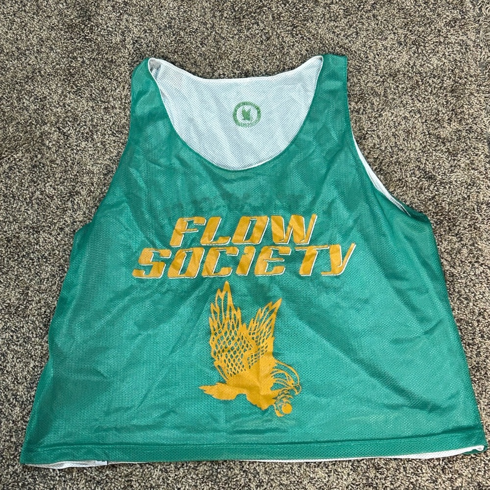 Flow Society Teal and Yellow Tank Top